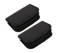 minkissy 2pcs Portable Pu Storage Pouches for Glucose and Essentials Lightweight Travel Organizers for Testing Kits Medicine and Items