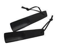 minkissy 2Pcs Portable Short Wooden Shoe Horn Compact Lightweight Dressing Aid for Adults Seniors Easy Shoe Wearing Tool for Home and Travel Use