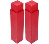 minkissy 2pcs Portable Telescopic Poster Tube Storage Box, 23-38cm Extendable Paper Drawing Mailing Tubes in Red for Document and Artwork Organization