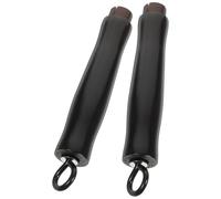 minkissy 2pcs Pot Replacement Handle Anti-Scald Pot Handle Wood and Stainless Steel Heat-Resistant Design Suitable for People Kitchen Use Can Be Hung on The Wall