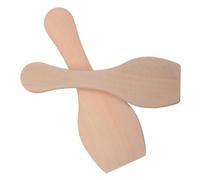 minkissy 2pcs Pottery Paddle Tool Wooden Bamboo Clay Paddle for Ceramic Modeling, Mud Flattening and Shaping, for Ceramic Art and Sculpting