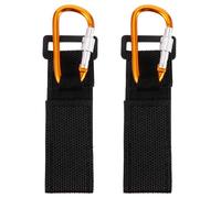 minkissy 2pcs Pram Hooks Pu Strap and Aluminum Alloy for Stroller Pram Clip for Diaper Bags Hooks for Use Boys and Girls Umbrella Strollers Outdoor Adventures