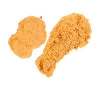 minkissy 2pcs Realistic Simulated Fried Chicken Hair Clips for Women Cute Small Hair Accessories Lightweight Creative Hairpins for Daily Wear and Special Occasions