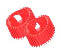 minkissy 2pcs Red Silicone Gauge Protector Covers for Propane Acetylene Oxygen Pressure Gauges, Shockproof Sleeve Boots for Industrial Gas Regulators and Outdoor Use