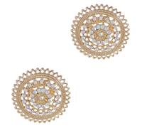 minkissy 2pcs Retro Hollow Bling Ring Decorative Jewelry for Parties Weddings Special Occasions Stylish National Style Finger Ring with Eye Catching Design