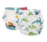 minkissy 2pcs Reusable Diaper Learning Pant with 6 Layers Waterproof Polyester Cloth, Flexible Design and Easy to Put for Outdoor Activities
