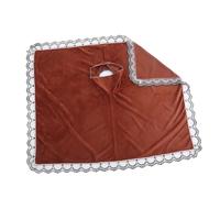 minkissy 2pcs Reusable Massage Bed Cover with Lace Edge Soft Breathable Sheets for Salon Spa Facial Massage Tables Fit Pillow Protector Coffee Color