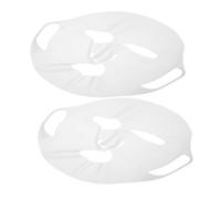 minkissy 2pcs Reusable Silicone Mask Cover for Sheet Masks Drift Prevents Evaporation Facial Care Tool Fits