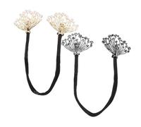 minkissy 2pcs Rhinestone Hair Bun Maker Tool for Bridal Wedding Hairstyles French Lazy Bun Accessory for Elegant Updos