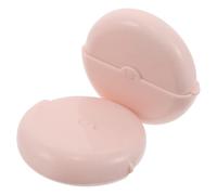 minkissy 2pcs Rotating Foundation Brush Cap Pink Makeup Flat Top Buffing Brush for Liquid Foundation Smoothing Face Application