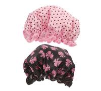 minkissy 2pcs Shampoo Caps No Rinse for Women Novelty Bathing Caps for Hair Styling