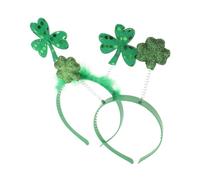 minkissy 2pcs Shamrock Headband Irish Festival Costume Accessory Comfortable Material for Patrick Day Celebrations Enchanting Holiday Headwear Mystical Appearance