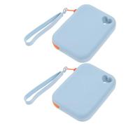 minkissy 2pcs Silicone Earbuds Case Pouch with Zipper, Portable Mini Storage Bag for Purse, Waterproof and Dustproof Coin Purse for Organizing Keys and Cards, for Office Use and Handbags