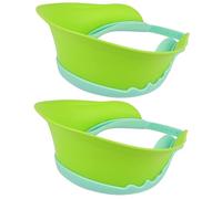 minkissy 2pcs Silicone Hair Washing Cap Adjustable Ear Protector for Bathing Shower Shampoo Cap for Adults and Boys and Girls