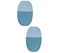 minkissy 2pcs Silicone Ice Facial Roller Reusable Portable for Face and Eyes Ice Mold for Relaxation and Reducing Puffiness for Home Skincare Routine Oval