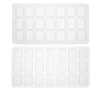 minkissy 2pcs Silicone Mahjong Mold for DIY Epoxy Resin Crafts, Crystal Decorative Mold for Handmade Art Accessories, Random Color, Suitable for Crafting and Casting