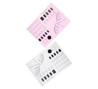 minkissy 2pcs Silicone Nail Art Coloring Practice Pad for Nail Training Mat Art Exercise Pad for Salon Supply and DIY Mats