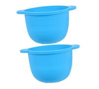 minkissy 2pcs Silicone Wax Warmer Liners 300ml Round Bottom Bowl Replacement for Hair Removal Waxing Supplies Non-stick Feature