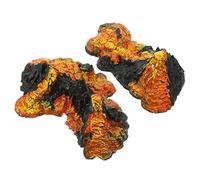 minkissy 2pcs Simulation Volcano Models with Stable Base Soft Landscape Decorations for Sand Tables and Fish Tanks Realistic Volcano Statues for Home and Office Ornament Gifts