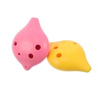 minkissy 2pcs Six Hole Ocarina for Adults Resin Wind Instruments with Sound Compact Design and Professional Tuning for Music Learning and Performance