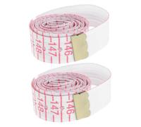 minkissy 2pcs Soft Braille Measuring Tape for Blind Vision Impaired with Raised Tactile Markings Flexible Portable Ruler for Precise Measurement and Braille Learning Supply
