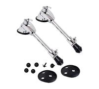 minkissy 2pcs Stainless Steel Bass Drum Leg Supports for Percussion Instruments Bottom Stand Support Spurs for Drum Kit Replacement Compatible and