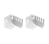 minkissy 2pcs Steel Pegboard Hooks Round Edge for Goods Shelf Storage Holder, Safe and Sturdy Under Shelf Hooks for Home Use and Saws Store Organisation