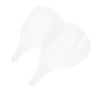 minkissy 2pcs Transparent Hairdressing Facial Shield with Handle Reusable Protective Haircut Mask for Salon Barbers Guards Eyes and Face from Hairspray Durable Plastic Hair Coloring