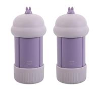minkissy 2pcs Travel-sized Toiletries Set Silicone Bottles Leakproof Squeeze Containers for Shampoo for Vacation Camping and Business Trips Refillable Portable Design