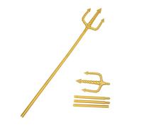 minkissy 2pcs Trident Costume Accessory for Kings Devils for Halloween Parties Cosplay Stage Performances and Costume Events Luxurious Design Easy Assembly