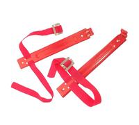 minkissy 2pcs Universal Fire Extinguisher Wall Mount Bracket Heavy-duty Iron Hooks with Adjustable Strap for 2kg 3kg 4kg Extinguishers Suitable for Home, Truck, and Utv Safety