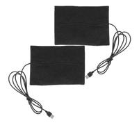 minkissy 2pcs USB Epoxy Heater Cotton Pads for Quick Resin Drying and Curing Black Heating Mats for DIY Resin Supplies Models