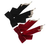 minkissy 2Pcs Vintage Bow Tie Brooch Pre-tied Bowknot Pin for Women and Men Elegant Retro Lapel Collar Pin Shirt Accessory for Formal and Casual Occasions