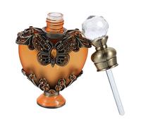 minkissy 2pcs Vintage Heart-shaped Refillable Perfume Bottle for Essential Oils Elegant Dispenser for Crafts Aromatherapy and Wedding Favors