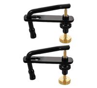 minkissy 2Pcs Violin Fine Tuners Black Gold Alloy String Adjuster for Enhanced Sound Stability Durable Metal Tuning Tools for Violins Elegant Musical Instrument Accessory