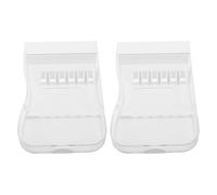 minkissy 2pcs Water Flosser Tips Storage Case with Lid, Portable Oral Irrigator Head Organizer Box for Family, Compatible with Waterpik, Dental Flosser Travel and Home Storage Container