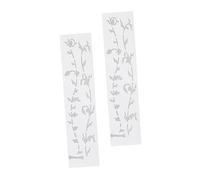 minkissy 2pcs White Life Tree Guitar Fretboard Stickers Pvc Decals for Acoustic Guitar Easy to Install and Does Not Change Sound Effect Decorative Fingerboard Accessories