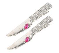 minkissy 2pcs Womens Hair Clips Cute Hairpins for Girls Party Cosplay Small Hair Clips Rhinestone Accessories