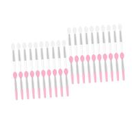 minkissy 2sets 20-piece Makeup Lip Brush Set Lipstick Applicator Micro Applicator Brushes for Smooth Lip Makeup Perfect for Birthday Christmas 20pcs*2