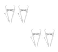 minkissy 2sets Scale for Men Women Skinfold Caliper Measurement Tape Precision Handheld Fat Measurer 2pcs*2