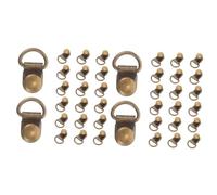 minkissy 2sets Shoe Lace Buckles Boot Hooks Loops Rivets Boot Shoe Laces Metal Shoelace Buckle 20pcs*2