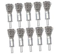 minkissy 2sets Tube Brush Stainless Steel Wire Brush Set for Drill Tool Cleaning 5pcs*2