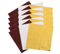 minkissy 3 Pack Candy Wrappers Aluminum Foil Paper for Chocolate and Caramel Packaging Vibrant Gold Silver Coffee Colors with Orange Peel Texture Food Grade Wrapping for Travel and Family