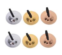 minkissy 3 Pairs Finger Cymbals Musical Bells Percussion Instrument for Early Music Education Group Play and Belly Dance Performance
