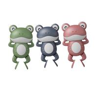minkissy 3 Pcs Lightweight Clockwork Frog Bath for Over Years Adorable Buoyant Bathtime with Bright Colors and Cartoon Design for Fun Shower Play