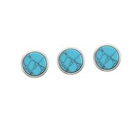 minkissy 3 Pcs Small Button Buckles for Trumpet Cornet Replacement Durable Piston Accessories Sky Blue Lightweight Musical Instrument Parts
