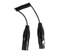 minkissy 3 Pin Microphone Cable with Copper Core for Improved Signal Transmission Black Braided Xlr Cord for Studio Mixers, and On-the-go Use