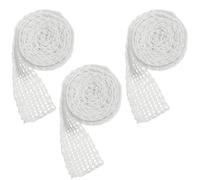 minkissy 3 Rolls Chicken Netting Sausage Net White Woolen Yarn Meat Mesh Net Bag for Roasting and Hanging Boneless Pork Shoulder