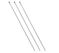 minkissy 3 Sets Desk Football Machine Rods with Slip Caps Iron Replacement Poles for Foosball Tables for Parties Schools and Community Events