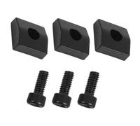 minkissy 3 Sets Electric Guitar Locking Nut Clamps with Screws Iron String for Tremolo Systems Enhance String Stability Reduce Breakage Compatible with Various Models